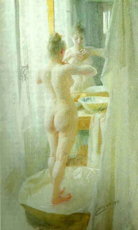 Anders Zorn le tub Sweden oil painting art